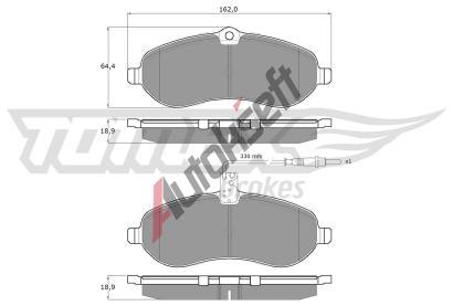 TOMEX Brakes Sada brzdovch destiek TMX TX 14-83, TX 14-83