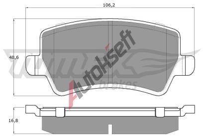 TOMEX Brakes Sada brzdovch destiek TMX TX 14-85, TX 14-85