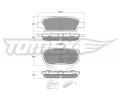 TOMEX Brakes Sada brzdovch destiek ‐ TMX TX 14-87