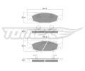 TOMEX Brakes Sada brzdovch destiek ‐ TMX TX 14-89