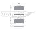 TOMEX Brakes Sada brzdovch destiek ‐ TMX TX 14-90