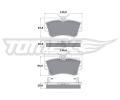 TOMEX Brakes Sada brzdovch destiek ‐ TMX TX 14-97