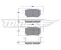 TOMEX Brakes Sada brzdovch destiek ‐ TMX TX 15-01