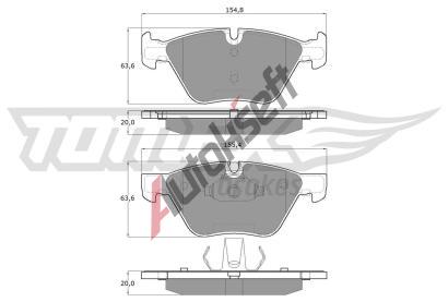 TOMEX Brakes Sada brzdovch destiek TMX TX 15-09, TX 15-09