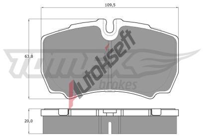 TOMEX Brakes Sada brzdovch destiek TMX TX 15-11, TX 15-11