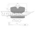 TOMEX Brakes Sada brzdovch destiek ‐ TMX TX 15-13