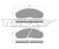Sada brzdových destiček TOMEX Brakes ‐ TMX TX 15-18 Sada brzdových destiček TOMEX Brakes ‐ TMX TX 15-18