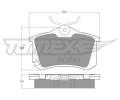 TOMEX Brakes Sada brzdovch destiek ‐ TMX TX 15-22