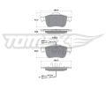 TOMEX Brakes Sada brzdovch destiek ‐ TMX TX 15-25