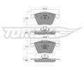 TOMEX Brakes Sada brzdovch destiek ‐ TMX TX 15-26