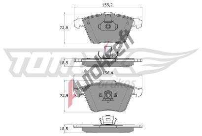 TOMEX Brakes Sada brzdovch destiek TMX TX 15-26, TX 15-26