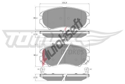 TOMEX Brakes Sada brzdovch destiek TMX TX 15-29, TX 15-29