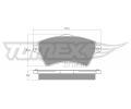 Sada brzdovch destiek TOMEX Brakes ‐ TMX TX 15-39