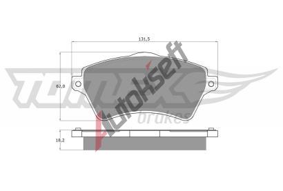 TOMEX Brakes Sada brzdovch destiek TMX TX 15-39, TX 15-39