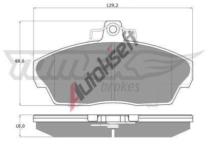 TOMEX Brakes Sada brzdovch destiek TMX TX 15-40, TX 15-40