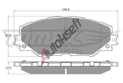 TOMEX Brakes Sada brzdovch destiek TMX TX 15-41, TX 15-41