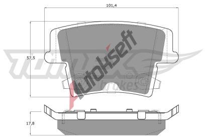 TOMEX Brakes Sada brzdovch destiek TMX TX 15-72, TX 15-72
