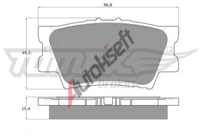 TOMEX Brakes Sada brzdovch destiek TMX TX 15-73, TX 15-73