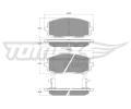 TOMEX Brakes Sada brzdovch destiek ‐ TMX TX 15-74