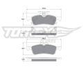 Sada brzdových destiček TOMEX Brakes ‐ TMX TX 15-79 Sada brzdových destiček TOMEX Brakes ‐ TMX TX 15-79