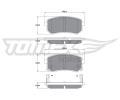 TOMEX Brakes Sada brzdovch destiek ‐ TMX TX 15-80