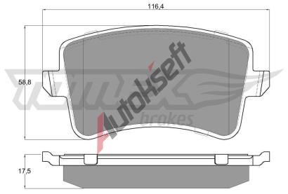 TOMEX Brakes Sada brzdovch destiek TMX TX 15-81, TX 15-81