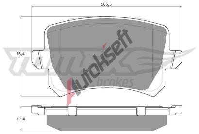 TOMEX Brakes Sada brzdovch destiek TMX TX 15-83, TX 15-83