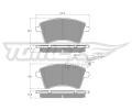 TOMEX Brakes Sada brzdovch destiek ‐ TMX TX 15-841