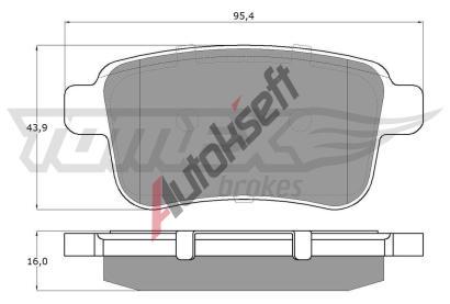 TOMEX Brakes Sada brzdovch destiek TMX TX 15-85, TX 15-85