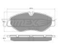 TOMEX Brakes Sada brzdovch destiek ‐ TMX TX 15-86
