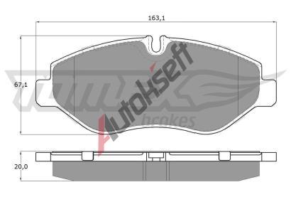 TOMEX Brakes Sada brzdovch destiek TMX TX 15-86, TX 15-86