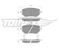 Sada brzdovch destiek TOMEX Brakes ‐ TMX TX 15-87