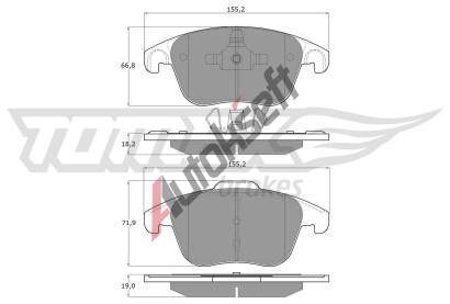 TOMEX Brakes Sada brzdovch destiek TMX TX 15-93, TX 15-93