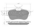 TOMEX Brakes Sada brzdovch destiek ‐ TMX TX 15-94
