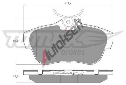 TOMEX Brakes Sada brzdovch destiek TMX TX 15-94, TX 15-94