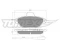 TOMEX Brakes Sada brzdovch destiek ‐ TMX TX 15-96