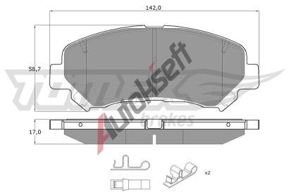 TOMEX Brakes Sada brzdovch destiek TMX TX 15-97, TX 15-97