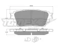 TOMEX Brakes Sada brzdovch destiek ‐ TMX TX 15-98