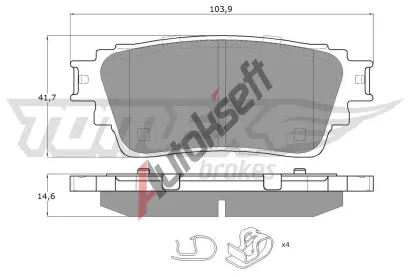 TOMEX Brakes Sada brzdovch destiek TMX TX 15-98, TX 15-98