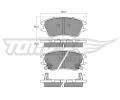 TOMEX Brakes Sada brzdovch destiek ‐ TMX TX 15-99