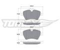 TOMEX Brakes Sada brzdovch destiek ‐ TMX TX 16-04