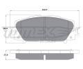 TOMEX Brakes Sada brzdovch destiek ‐ TMX TX 16-09