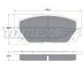 TOMEX Brakes Sada brzdovch destiek ‐ TMX TX 16-10