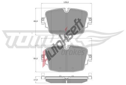 TOMEX Brakes Sada brzdovch destiek TMX TX 16-13, TX 16-13