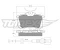 TOMEX Brakes Sada brzdovch destiek ‐ TMX TX 16-15