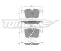 TOMEX Brakes Sada brzdovch destiek ‐ TMX TX 16-19