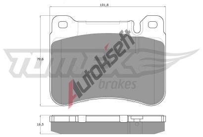 TOMEX Brakes Sada brzdovch destiek TMX TX 16-20, TX 16-20