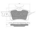 TOMEX Brakes Sada brzdovch destiek ‐ TMX TX 16-24