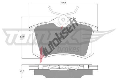 TOMEX Brakes Sada brzdovch destiek TMX TX 16-24, TX 16-24