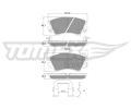 TOMEX Brakes Sada brzdovch destiek ‐ TMX TX 16-34